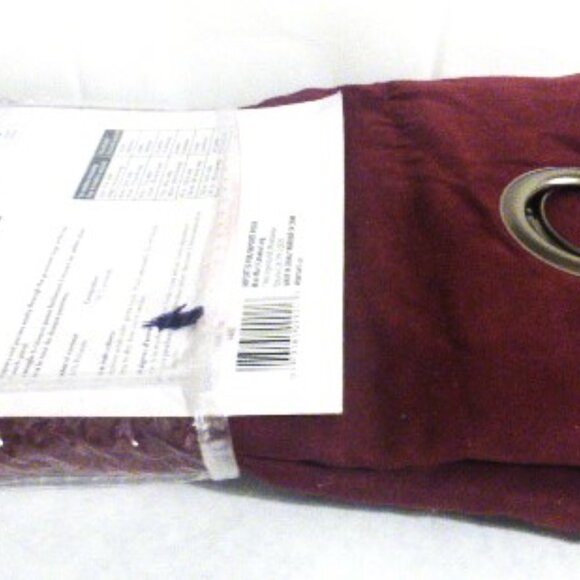 DEC1 - Faux Suede GROMMET PANEL CURTAIN 1 Panel Drape 84" x 54" Curtain Rod - Picture 5 of 6